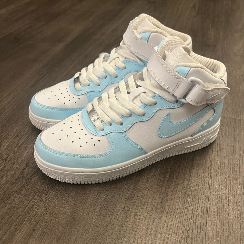 Light Blue Nike Dunks (High)